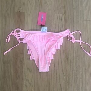 Edikted Pink Ruffle Bikini Bottom